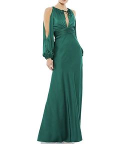 Mac Duggal Green Size 4 Military Free Shipping Train Jersey Mermaid Dress on Queenly