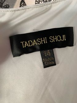 Tadashi Shoji Black Size 14 Floor Length Wedding Guest Train Dress on Queenly