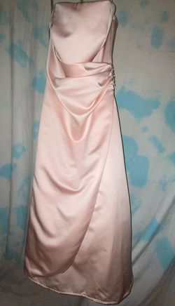 David's Bridal Pink Size 4 Black Tie Davids Bridal Ball gown on Queenly