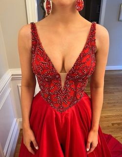 Style 44175 Sherri Hill Red Size 6 Free Shipping 50 Off 70 Off Ball gown on Queenly