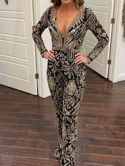 Sherri Hill Gold Size 0 Jewelled Jumpsuit Dress on Queenly