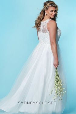 Style SC5228 White Size 18 A-line Dress on Queenly
