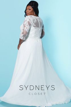 Style SC5232 White Size 16 A-line Dress on Queenly