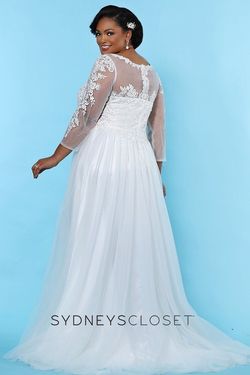 Style SC5237 White Size 20 A-line Dress on Queenly