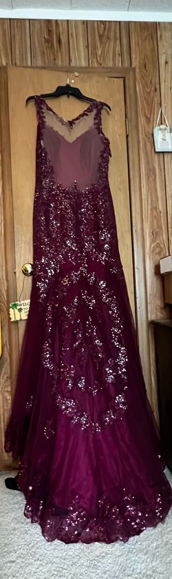 Oyish Multicolor Size 14 Sheer 50 Off Shiny Mermaid Dress on Queenly
