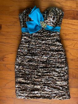 Hannah S Multicolor Size 2 Midi Strapless Free Shipping Cocktail Dress on Queenly