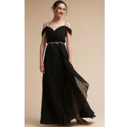 BHLDN Black Size 16 50 Off A-line Dress on Queenly