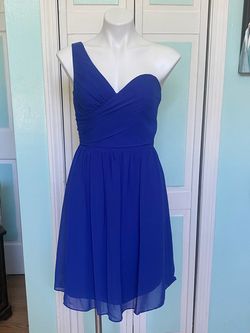 Alfred Angelo Blue Size 10 Tulle Cocktail Dress on Queenly