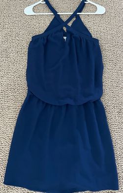 Style -1 Blue Size 4 Cocktail Dress on Queenly