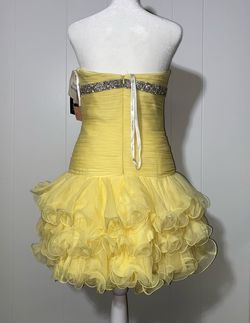 Sherri Hill Yellow Size 8 Euphoria Cocktail Dress on Queenly