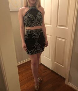 Sherri Hill Black Size 0 Homecoming Two Piece Cocktail Dress on Queenly