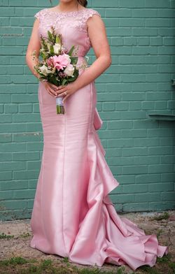 Sherri Hill Pink Size 6 Black Tie 50 Off Military Floor Length Mermaid Dress on Queenly