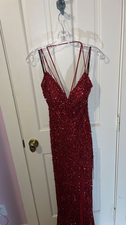 Sherri Hill Red Size 4 Black Tie Prom Floor Length A-line Dress on Queenly