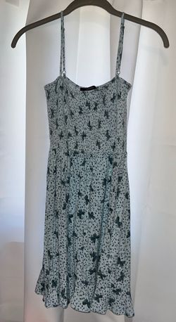 Forever 21 Blue Size 4 Black Tie A-line Dress on Queenly