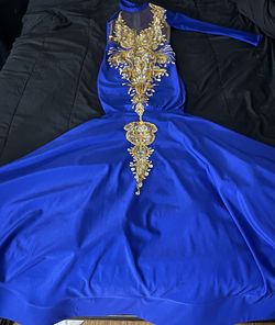 VJ clothing collection Blue Size 0 Black Tie Ball gown on Queenly