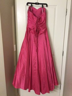 Sparkle Prom Pink Size 16 Quinceanera Sequin Floor Length Ball gown on Queenly