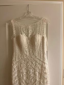 Lillian west White Size 6 50 Off Train Straight Dress on Queenly