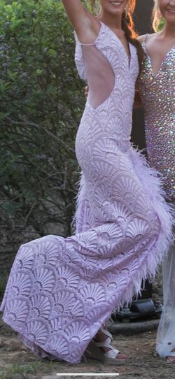 Jovani Pink Size 00 Side slit Dress on Queenly