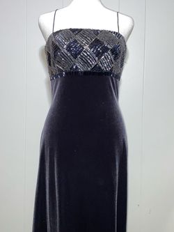JS Boutique Silver Size 6 Military Velvet Prom A-line Dress on Queenly