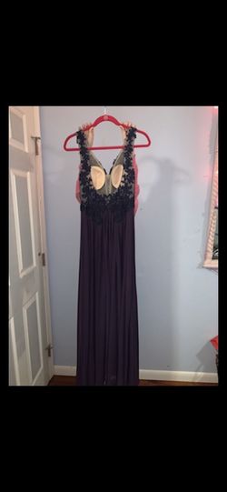 Sherri Hill Blue Size 2 Floor Length Navy Prom Straight Dress on Queenly