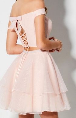 Ellie Wilde Pink Size 2 Two Piece Appearance Military A-line Dress on Queenly