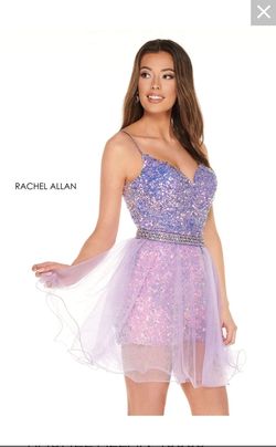 Rachel Allan  Purple Size 6 Jumpsuit Dress on Queenly