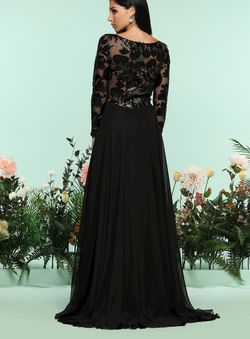 Zoey Grey item #31162 Black Size 16 Floor Length A-line Dress on Queenly