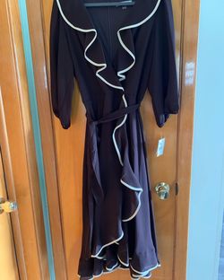 Donny and Nicole Black Size 14 Plus Size Floor Length Military Mermaid Dress on Queenly