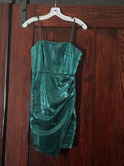 Jules & Cleo Green Size 0 Sequined Jewelled Prom Corset Cocktail Dress on Queenly