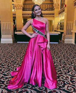 Jovani Pink Size 4 Pageant Black Tie Ball gown on Queenly