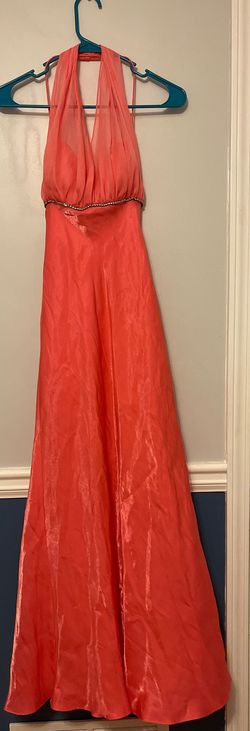 Betsy and Adam Pink Size 2 Coral Betsy & Adam Floor Length Straight Dress on Queenly