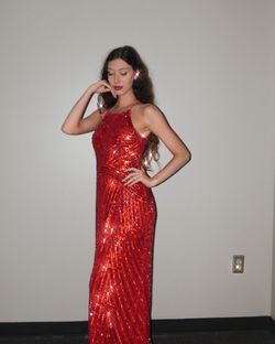 Aidan Mattox Red Size 4 Free Shipping Military Prom Straight Dress on Queenly