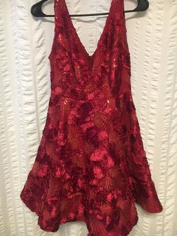 Sherri Hill Red Size 10 Homecoming Cocktail Dress on Queenly
