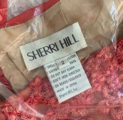 Sherri Hill Red Size 2 Wedding Guest Pageant Free Shipping Pattern Mermaid Dress on Queenly