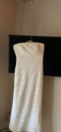 Carmen Valvo White Size 10 50 Off Floor Length Free Shipping Wedding Guest Straight Dress on Queenly