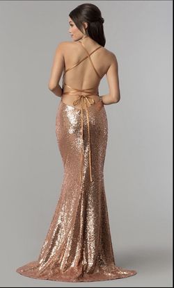 Alyce Paris Gold Size 2 Pageant Free Shipping $300 Straight Dress on Queenly