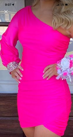 Sherri Hill Hot Pink Size 6 Homecoming Cocktail Dress on Queenly
