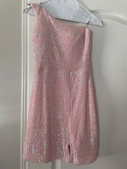 Aqua Pink Size 4 Homecoming 50 Off Cocktail Dress on Queenly