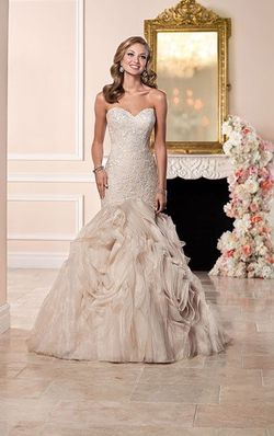 Style 6285 Stella York White Size 12 50 Off Floor Length Tall Height Mermaid Dress on Queenly