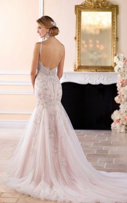 Style 6406 Stella York White Size 10 Tulle Floor Length Lace Wedding Straight Dress on Queenly