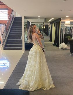 Catwalk Couture Yellow Size 2 Black Tie Free Shipping Custom Ball gown on Queenly