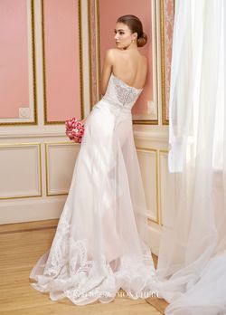 Style Hallie David Tutera White Size 10 Sweetheart Strapless Wedding A-line Dress on Queenly