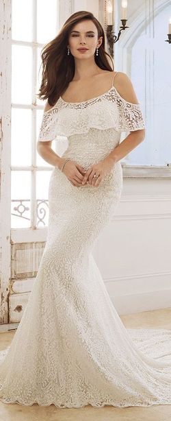 Style Rhea Sophia Tolli White Size 10 Floor Length Wedding Straight Dress on Queenly