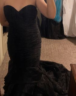 Black Size 00 Mermaid Dress on Queenly