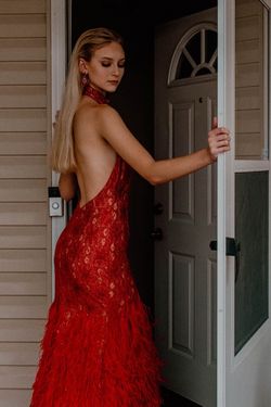 Johnathan Kayne Red Size 0 Pageant Backless Straight Dress on Queenly