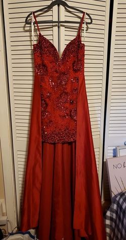 Rachel Allan Red Size 8 Fun Fashion $300 Cocktail Dress on Queenly