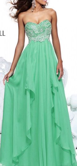 Sherri Hill Green Size 6 Military Black Tie Pageant A-line Dress on Queenly