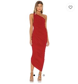 Revolve Red Size 0 Midi Wedding Guest Cocktail Dress on Queenly