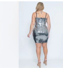 Silver Size 16 Cocktail Dress on Queenly