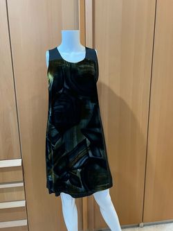 IM ISOLA MARRAS Black Size 16 Print 50 Off Mini Plus Size Straight Dress on Queenly
